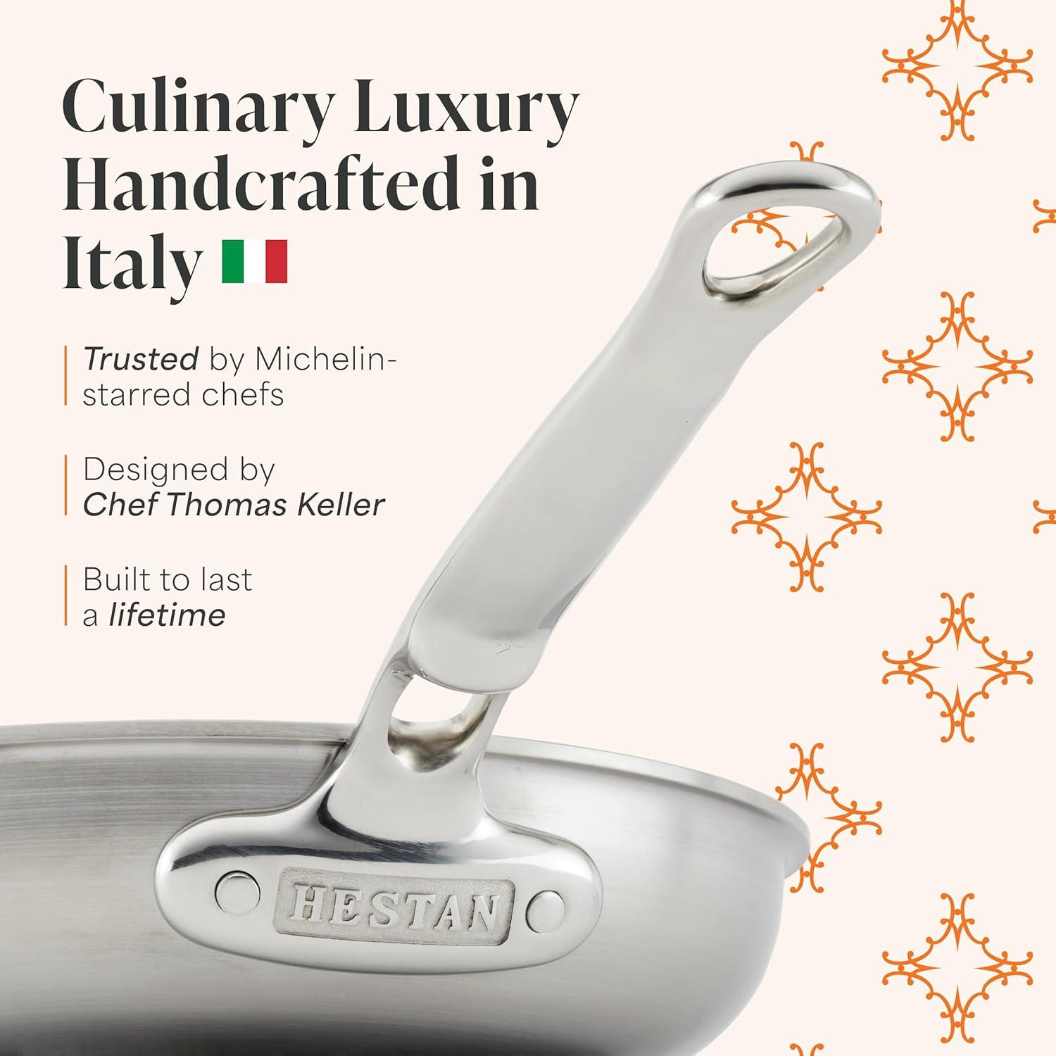 image:imageThomas Keller Insignia by Hestan Stainless Steel 9 Quart Rondeau Induction Cooktop CompatibleFrying Pan 11Inch