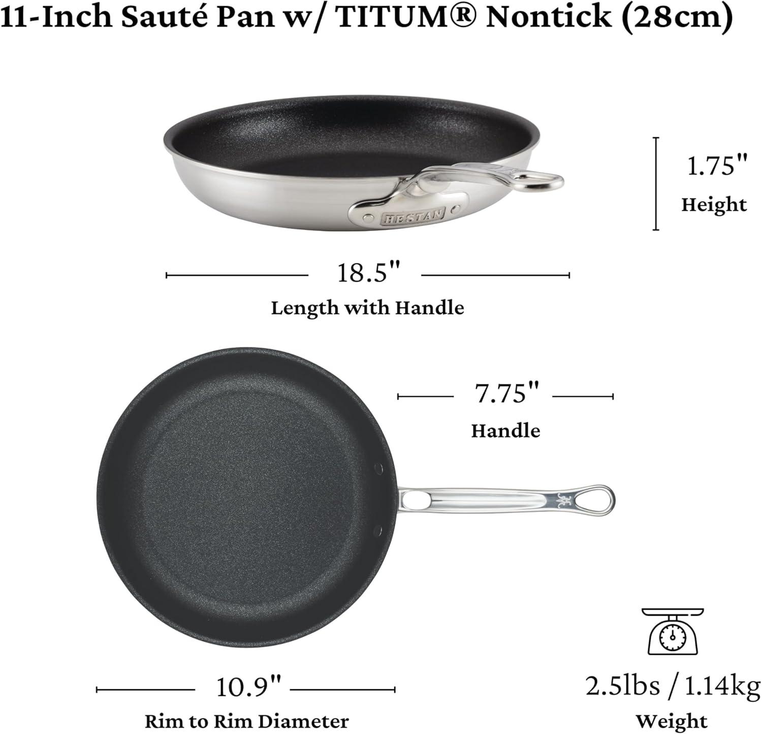 image:imageThomas Keller Insignia by Hestan Stainless Steel 9 Quart Rondeau Induction Cooktop CompatibleFrying Pan 11Inch