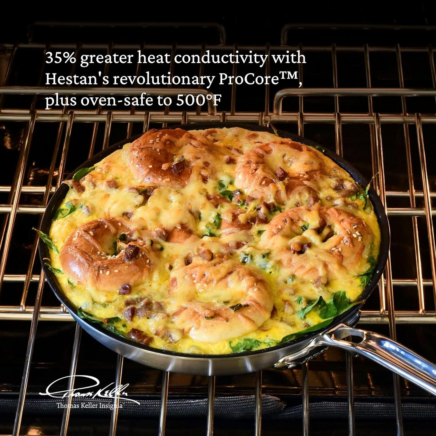 image:imageThomas Keller Insignia by Hestan Stainless Steel 9 Quart Rondeau Induction Cooktop CompatibleFrying Pan 11Inch