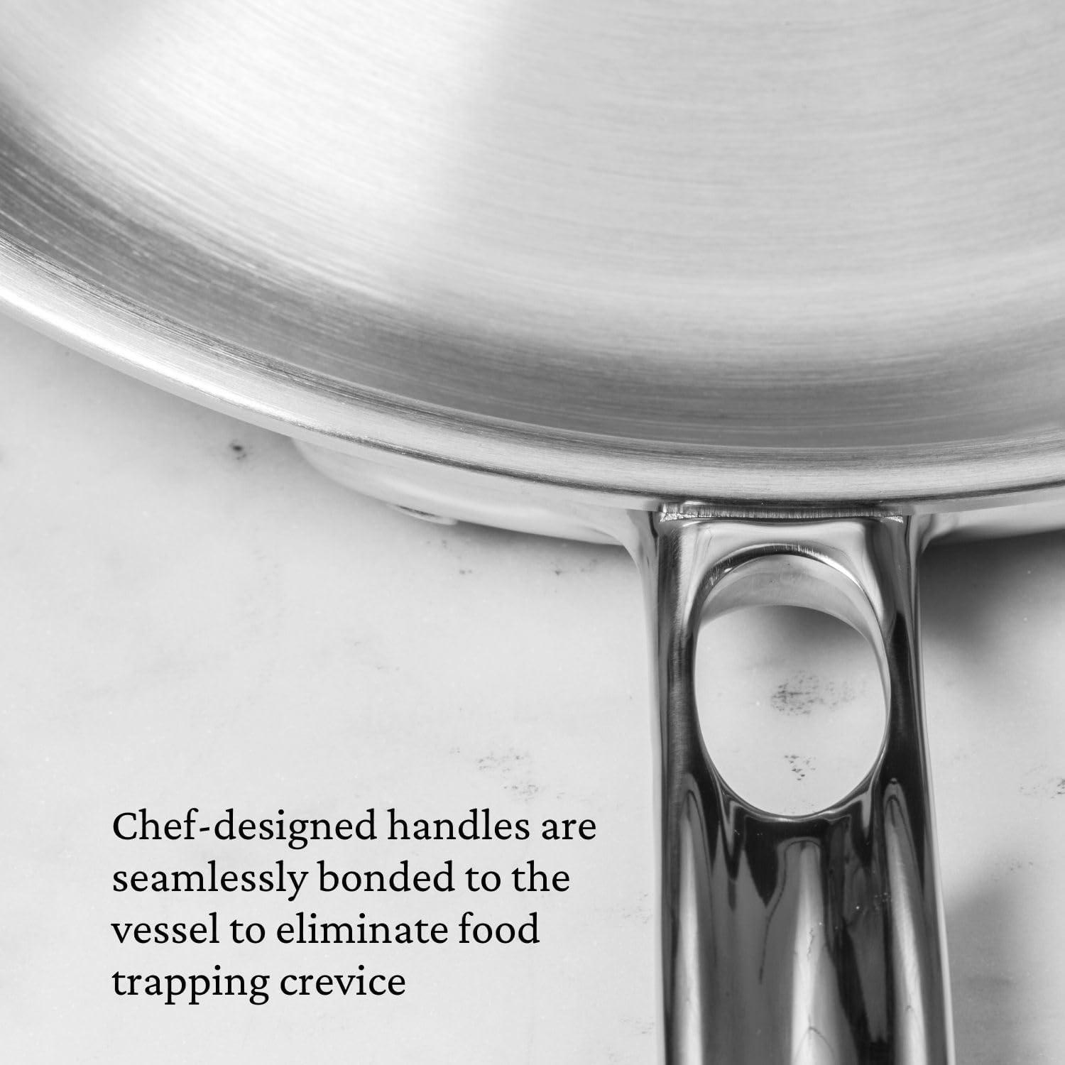 image:imageThomas Keller Insignia by Hestan Stainless Steel Frying Pan Set Induction Cooktop Compatible 11 amp 125Complete Collection 11Piece