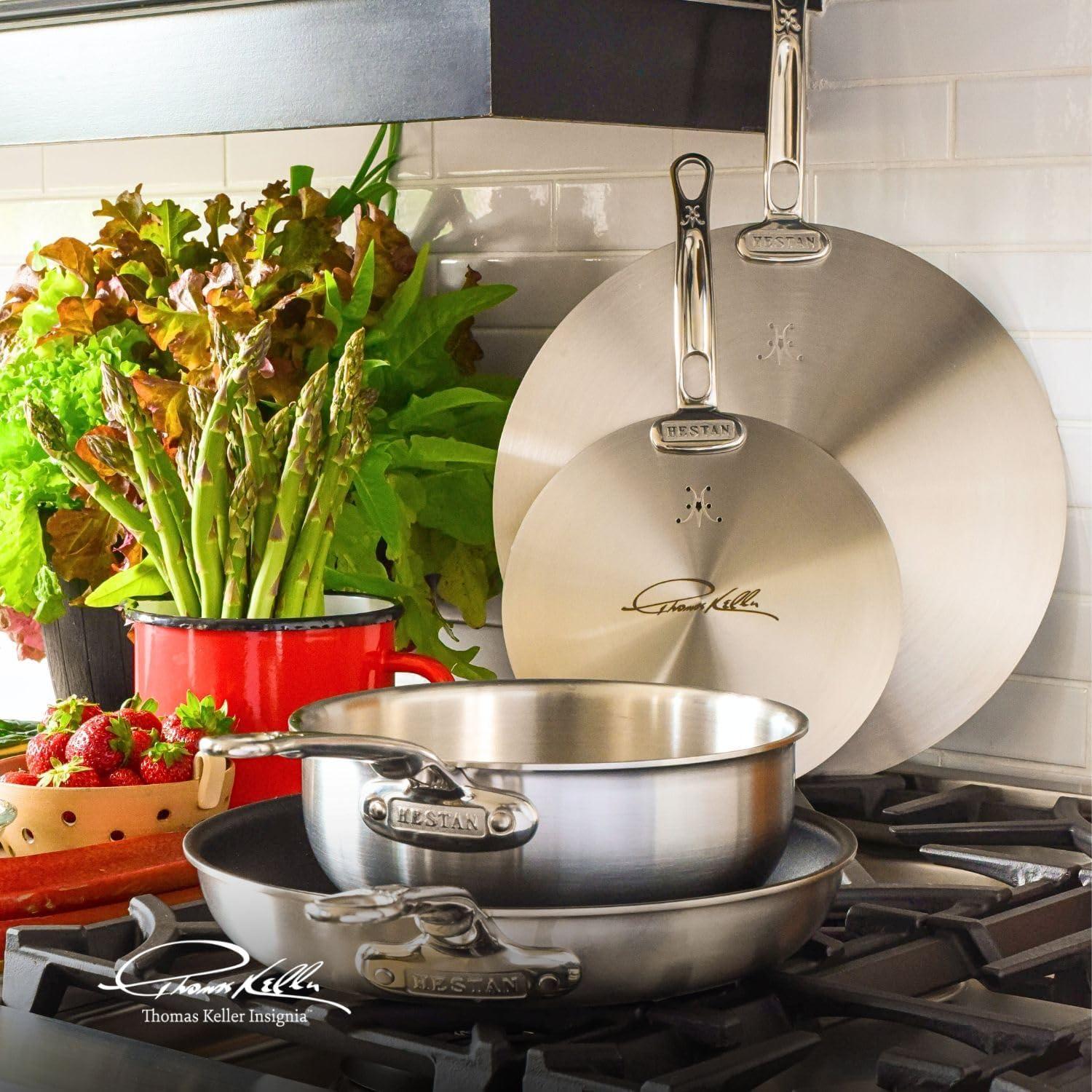 image:imageThomas Keller Insignia by Hestan Stainless Steel Frying Pan Set Induction Cooktop Compatible 11 amp 125Complete Collection 11Piece
