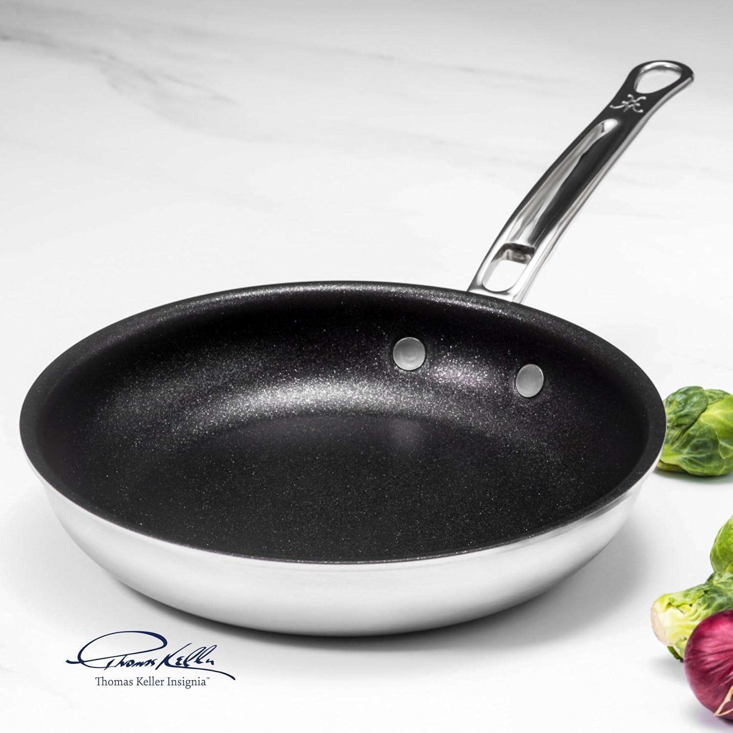 image:imageThomas Keller Insignia by Hestan Stainless Steel Frying Pan Set Induction Cooktop Compatible 11 amp 125Frying Pan 85inch
