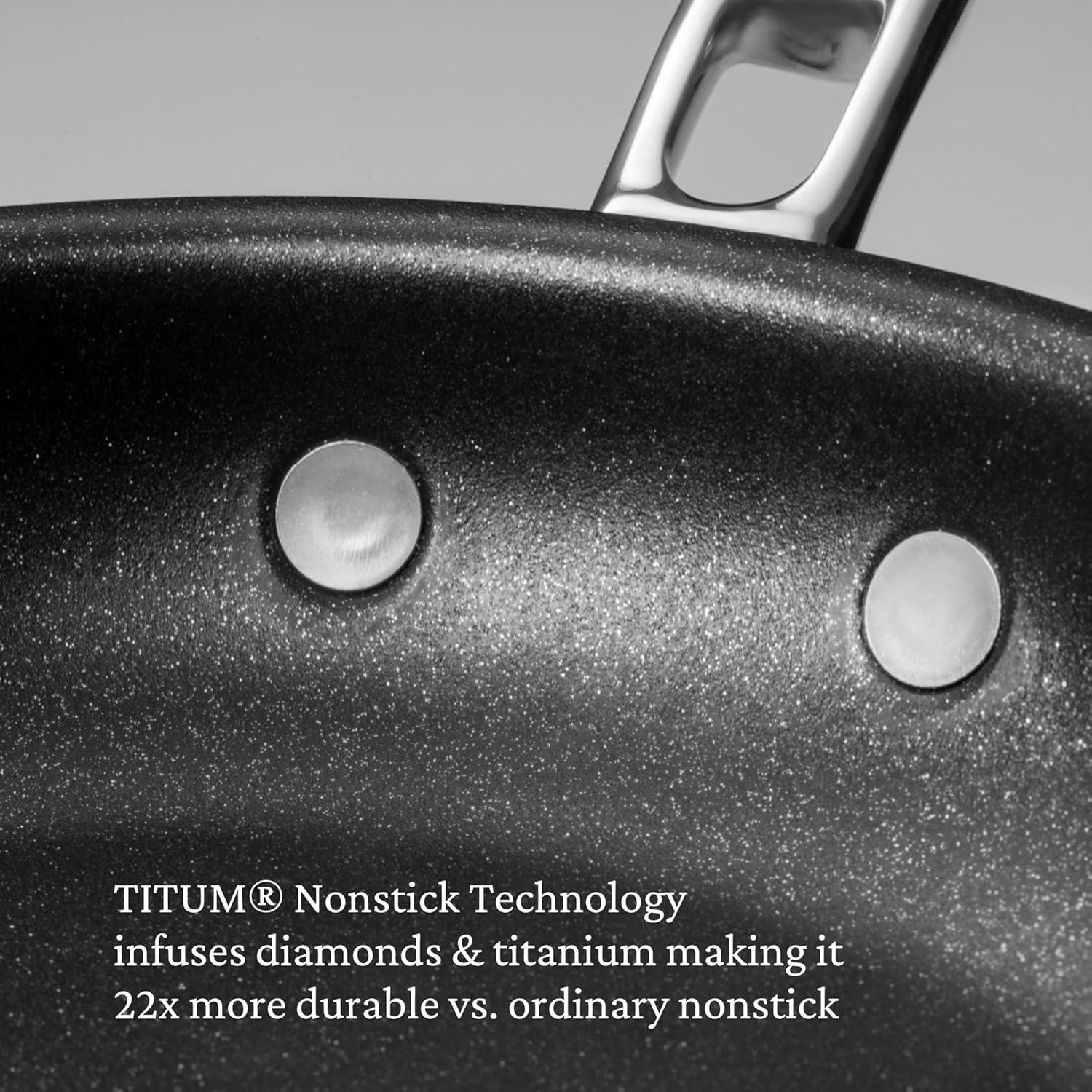 image:imageThomas Keller Insignia by Hestan Stainless Steel Frying Pan Set Induction Cooktop Compatible 11 amp 125Frying Pan 85inch