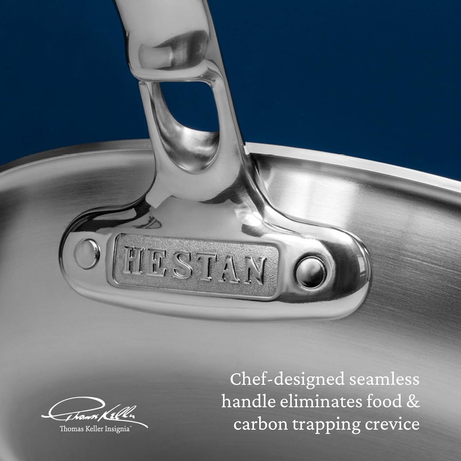 image:imageThomas Keller Insignia by Hestan Stainless Steel Frying Pan Set Induction Cooktop Compatible 11 amp 125Frying Pan 85inch