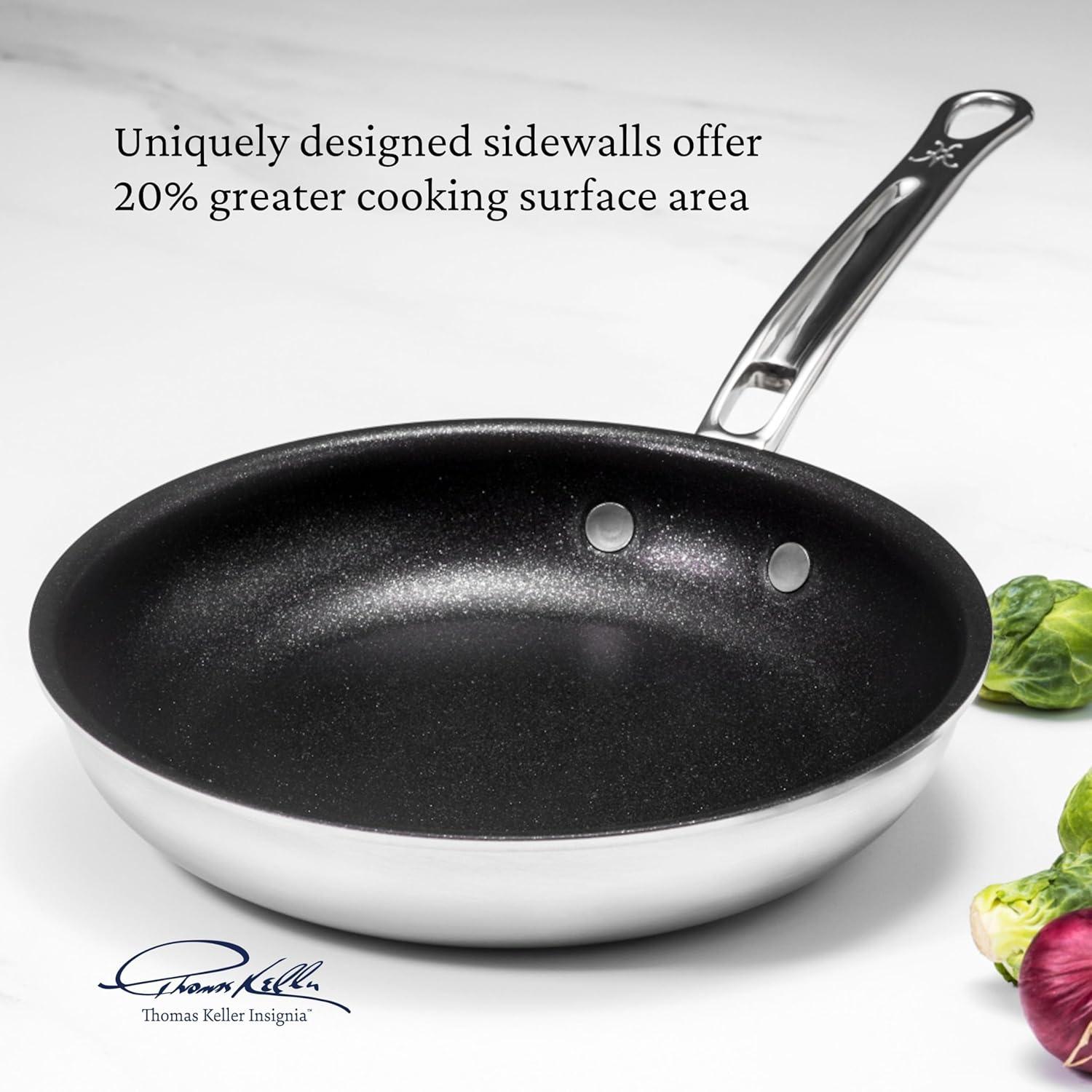 image:imageThomas Keller Insignia by Hestan Stainless Steel Frying Pan Set Induction Cooktop Compatible 11 amp 125Frying Pan 85inch