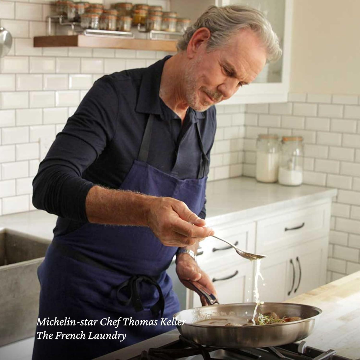 image:imageThomas Keller Insignia by Hestan Stainless Steel Frying Pan Set Induction Cooktop Compatible 11 amp 125Saut Pan 11inch