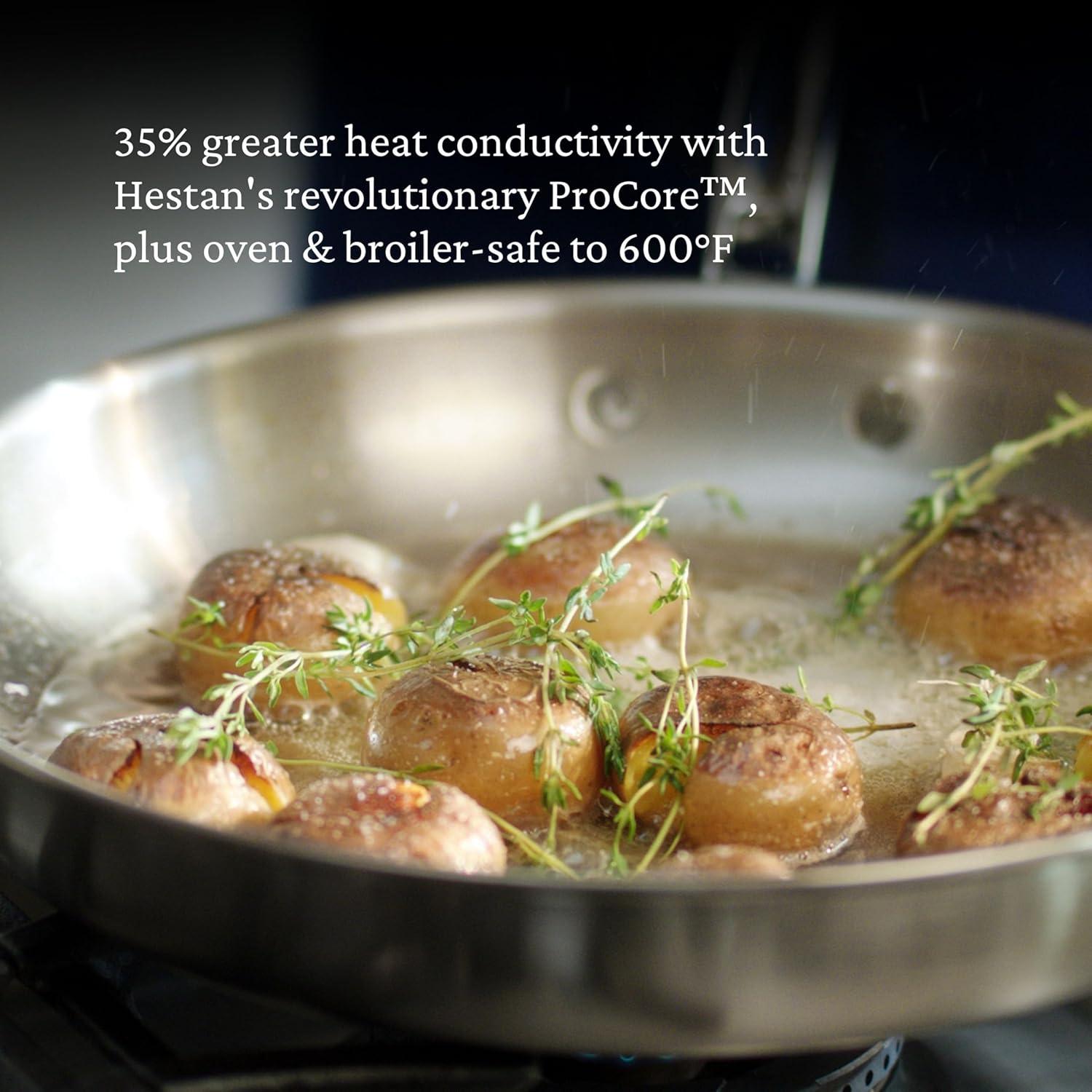 image:imageThomas Keller Insignia by Hestan Stainless Steel Frying Pan Set Induction Cooktop Compatible 11 amp 125Saut Pan 125inch