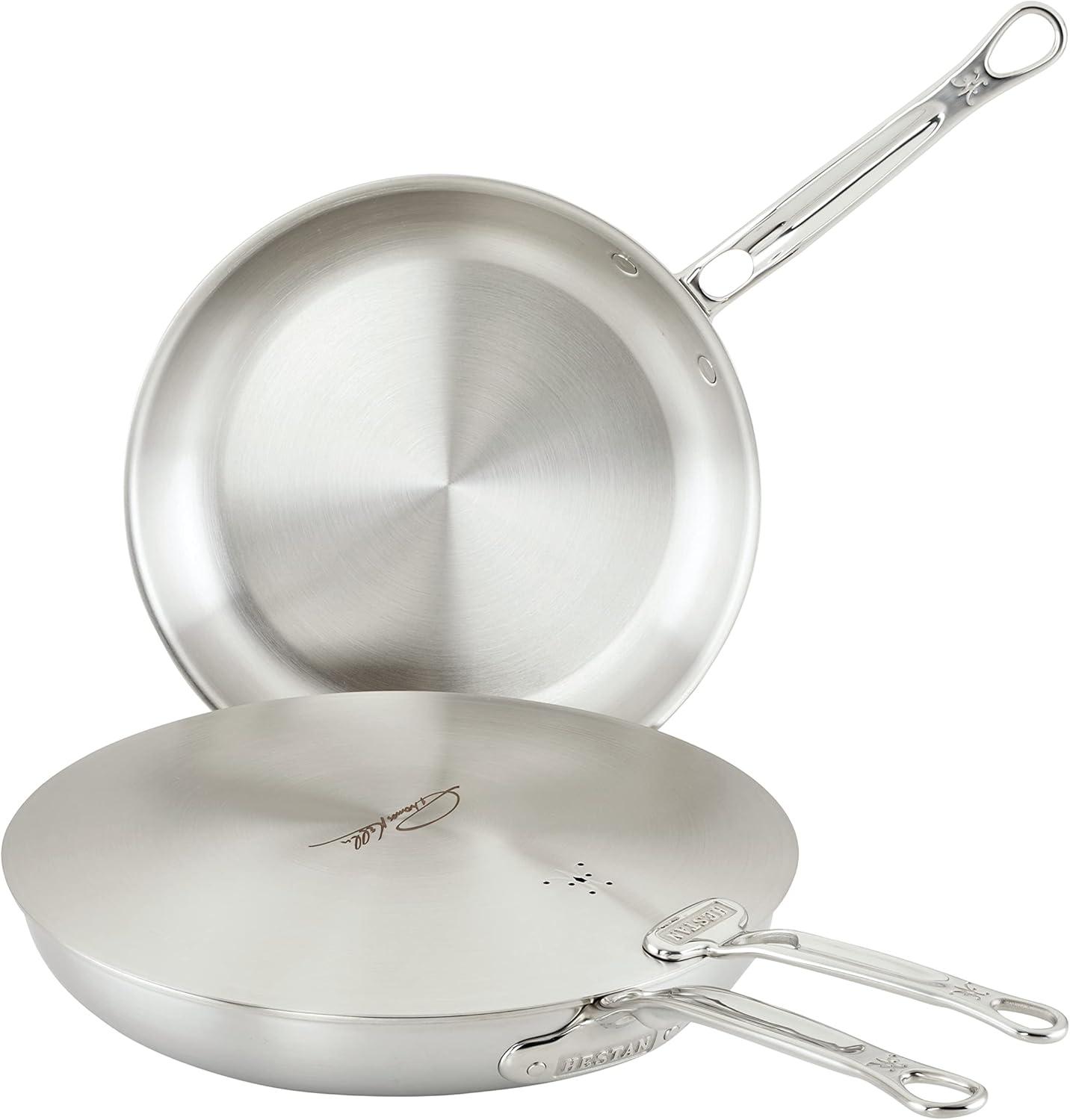image:imageThomas Keller Insignia by Hestan Stainless Steel Frying Pan Set Induction Cooktop Compatible 11 amp 125Saut Pan Set 11 125inch