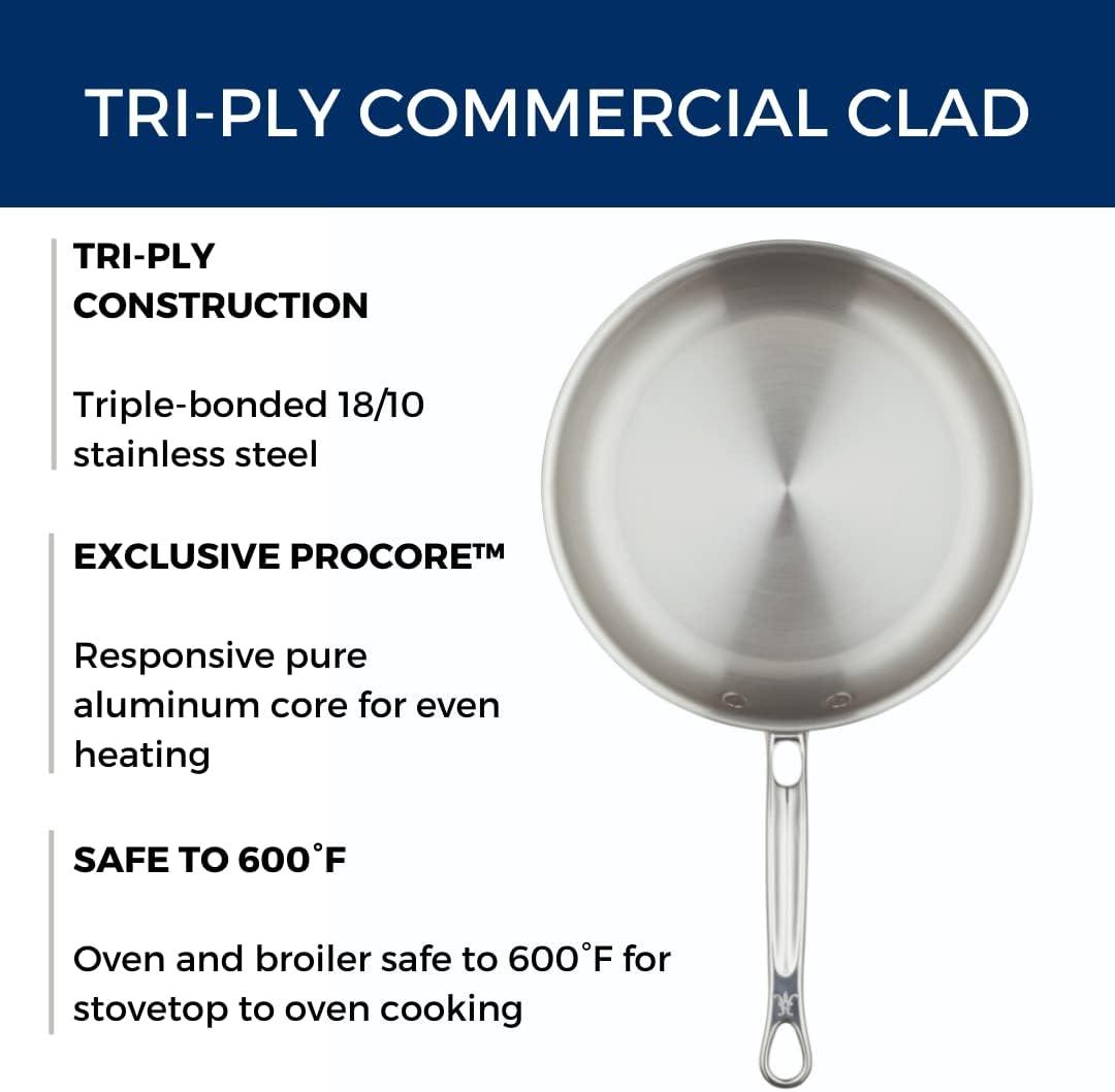 image:imageThomas Keller Insignia by Hestan Stainless Steel Frying Pan Set Induction Cooktop Compatible 11 amp 125Saut Pan Set 11 125inch