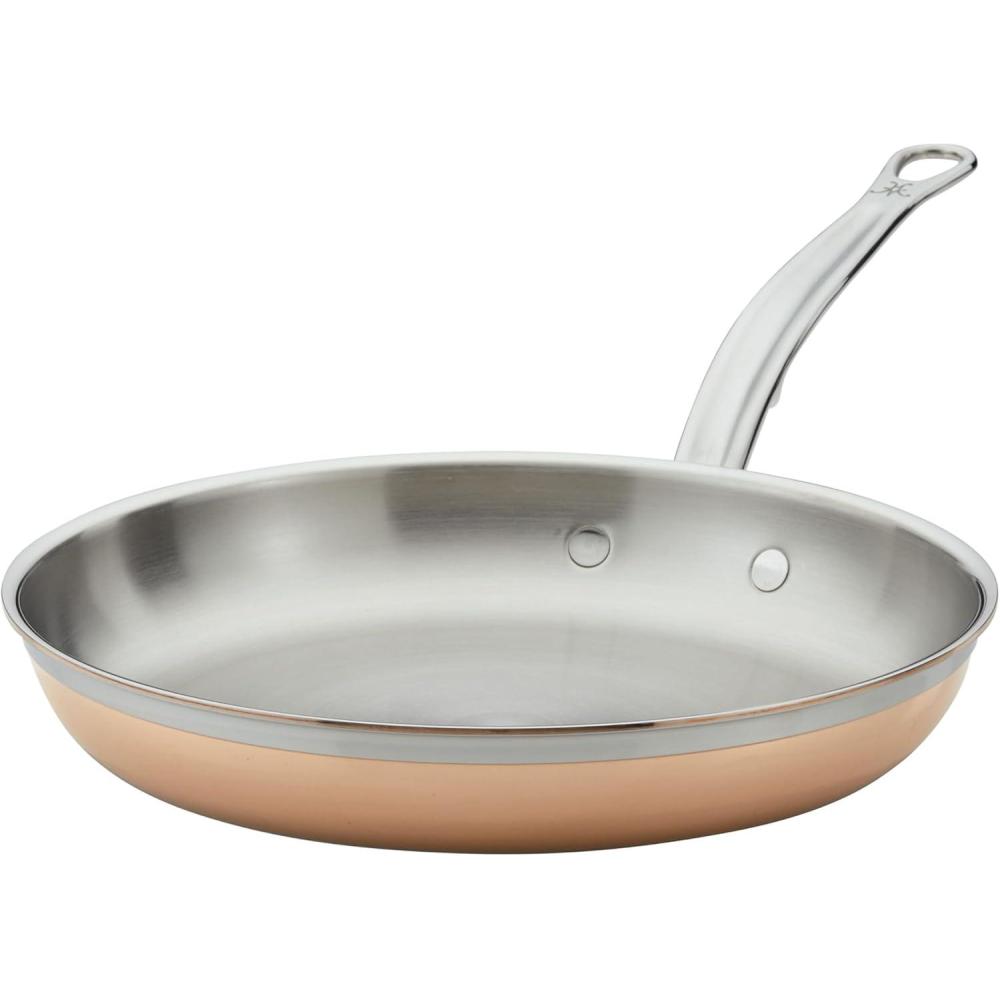 image:imageHestan CopperBond Collection 100 Pure Copper 10Piece Ultimate Cookware Set Induction Cooktop CompatibleFrying Pan 11Inch