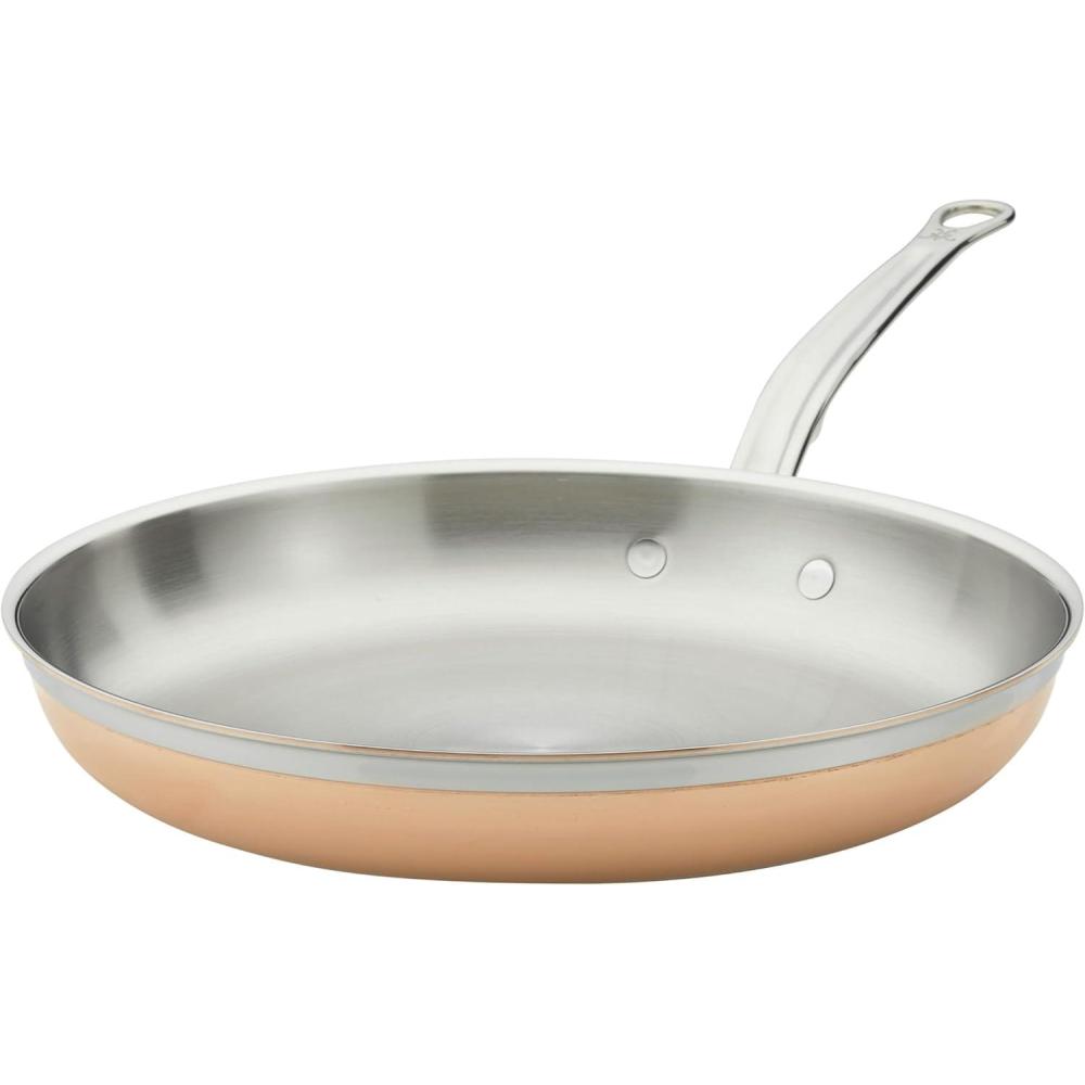 image:imageHestan CopperBond Collection 100 Pure Copper 10Piece Ultimate Cookware Set Induction Cooktop CompatibleFrying Pan 125Inch