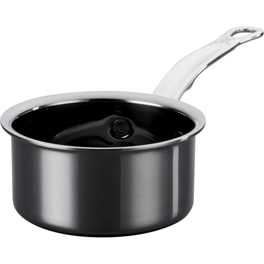 image:imageHestan NanoBond Collection Stainless Steel Titanium Butter Warmer Induction Cooktop Compatible 075 Quart08 Quarts