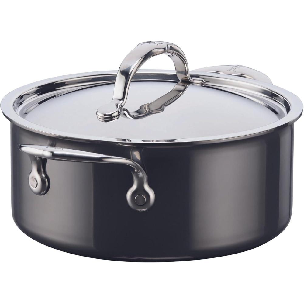 image:imageHestan NanoBond Collection Stainless Steel Titanium Soup Pot Induction Cooktop Compatible 3 Quart