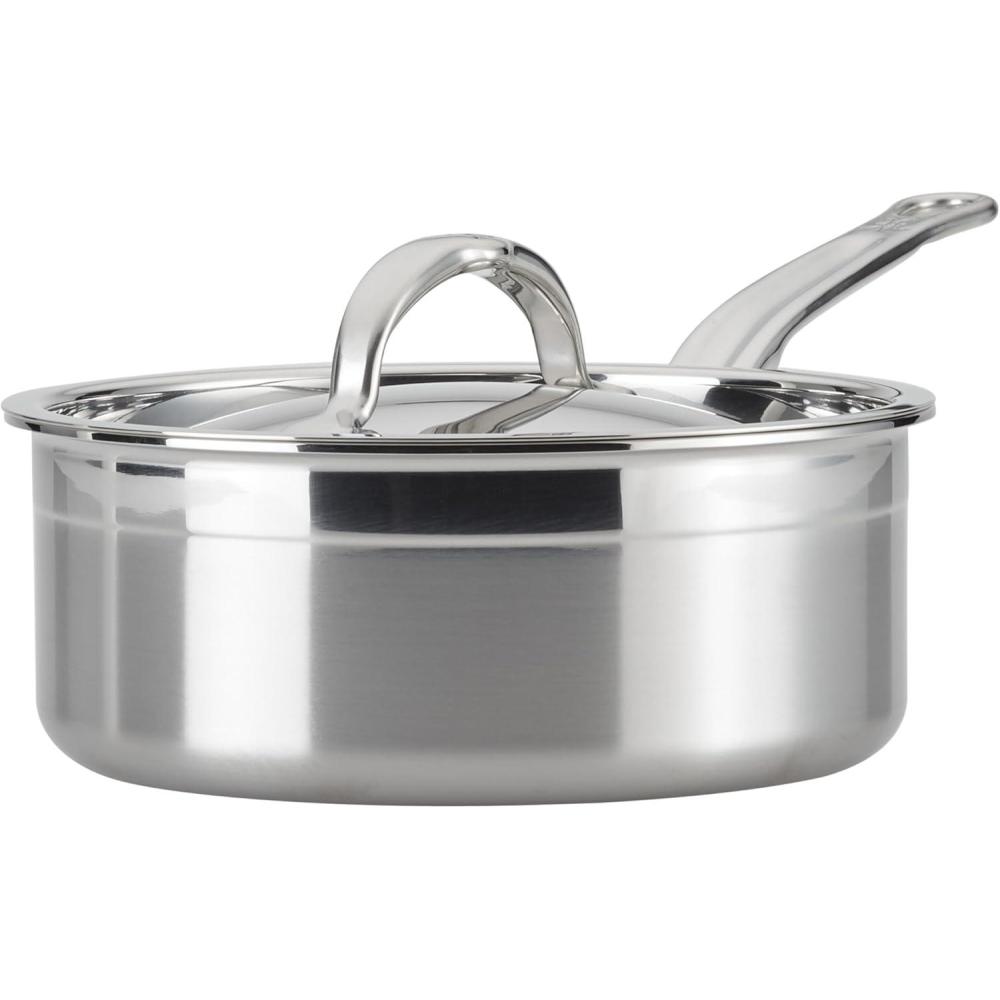 image:imageHestan ProBond Forged Professional Clad Stainless Steel Sauce Pan 2 Quart Induction Compatible