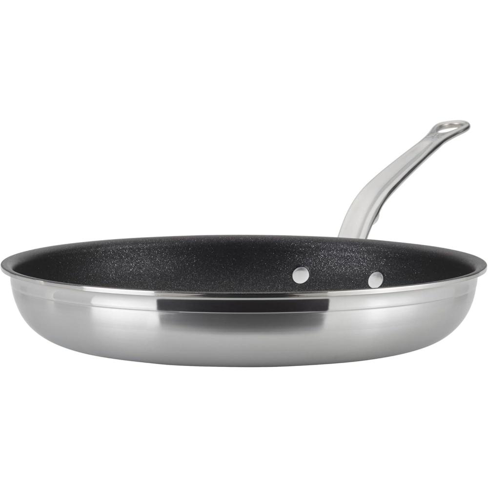 image:imageHestan ProBond Forged TITUM Professional Clad Stainless Steel Nonstick Frying Pan 11Inch Induction Compatible Made without PFOAs125 Frying Pan