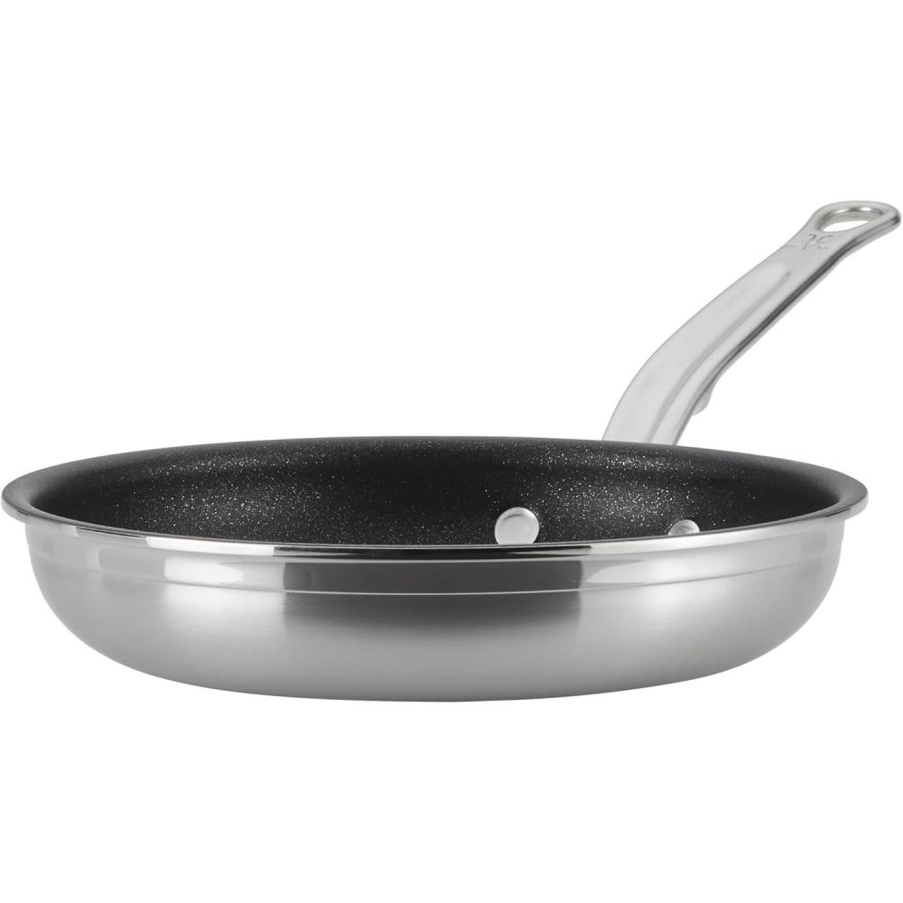 image:imageHestan ProBond Forged TITUM Professional Clad Stainless Steel Nonstick Frying Pan Set 85 amp 11 Induction Compatible Made without PFOAs85 Frying pan