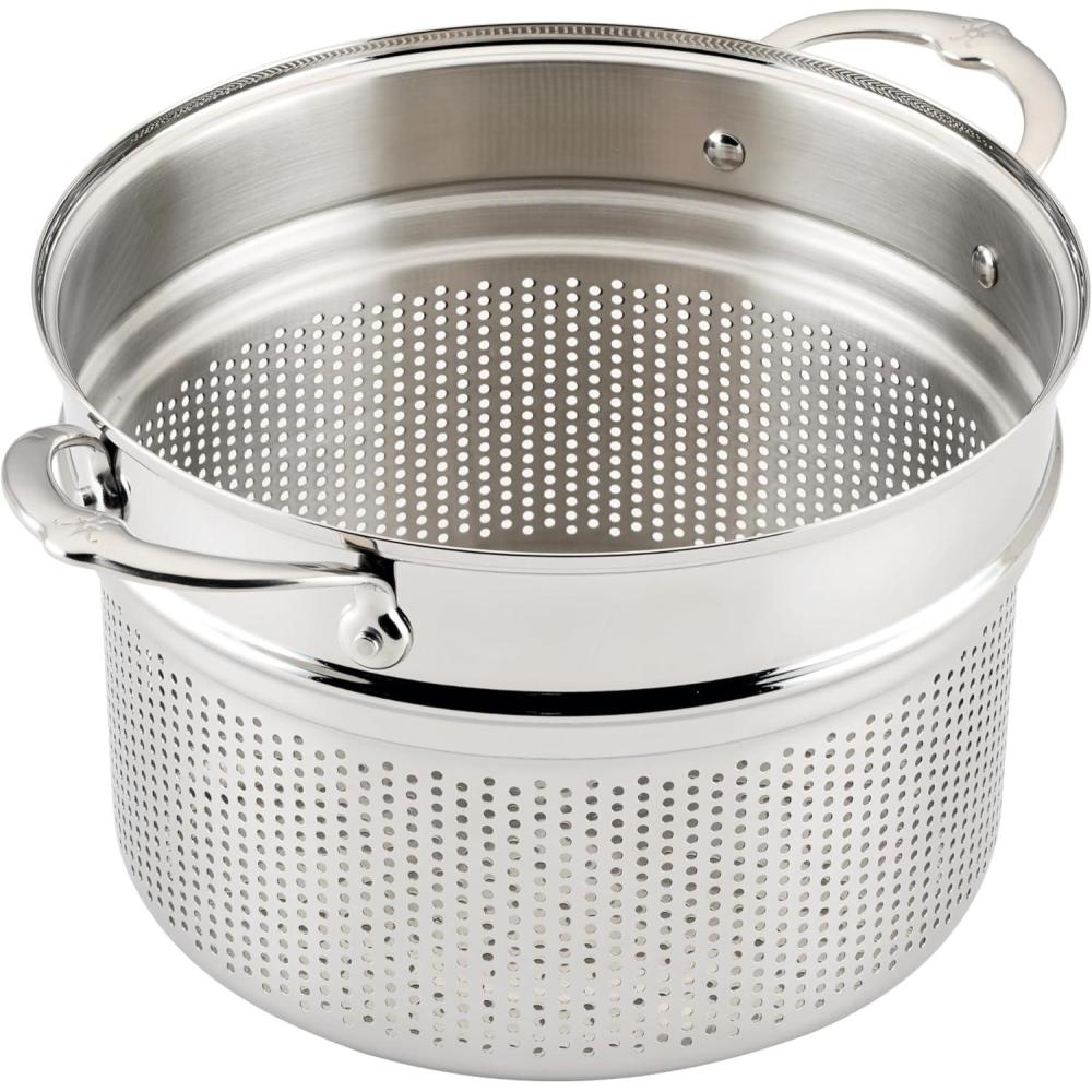 image:imageHestan Provisions 165 Classic Clad Roaster with Stainless Steel RackPasta Insert