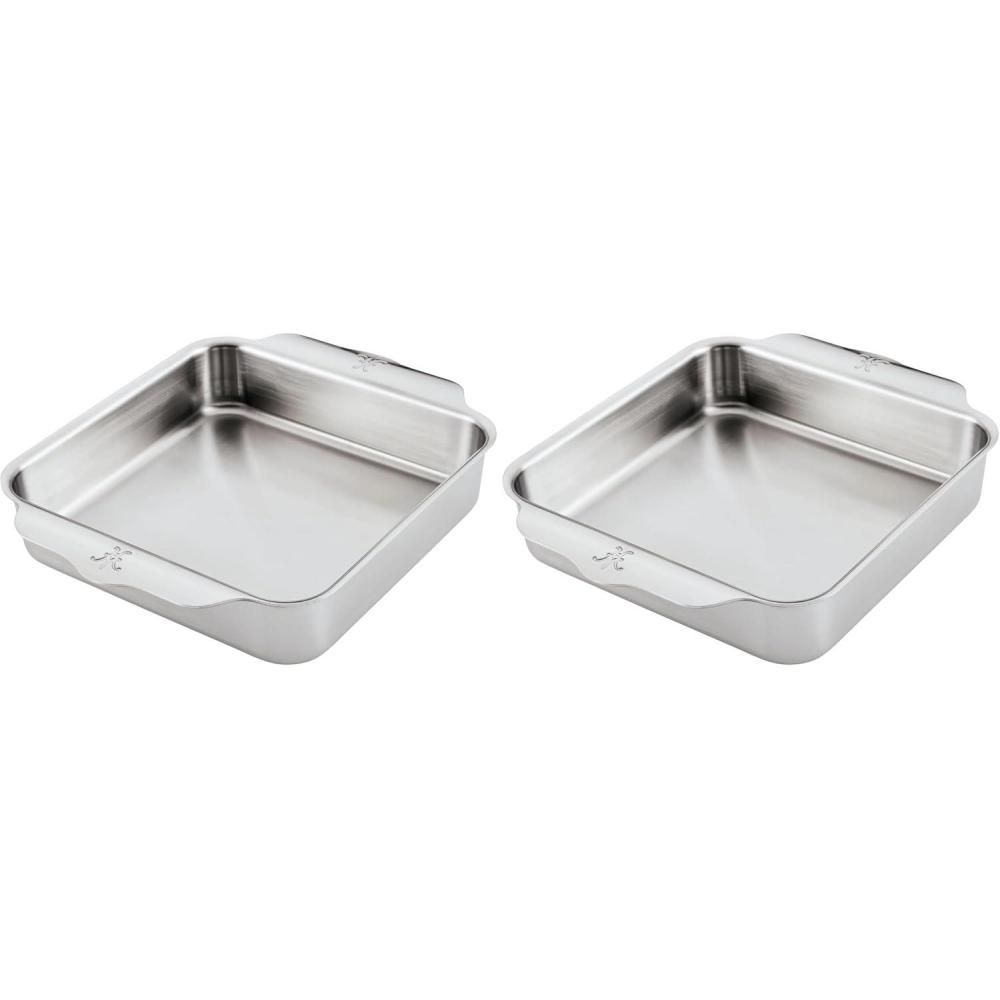 image:imageHestan Provisions OvenBond 9 x 13 Triply Rectangular Stainless Steel Baking PanBaking Pan 8inch Pack of 2
