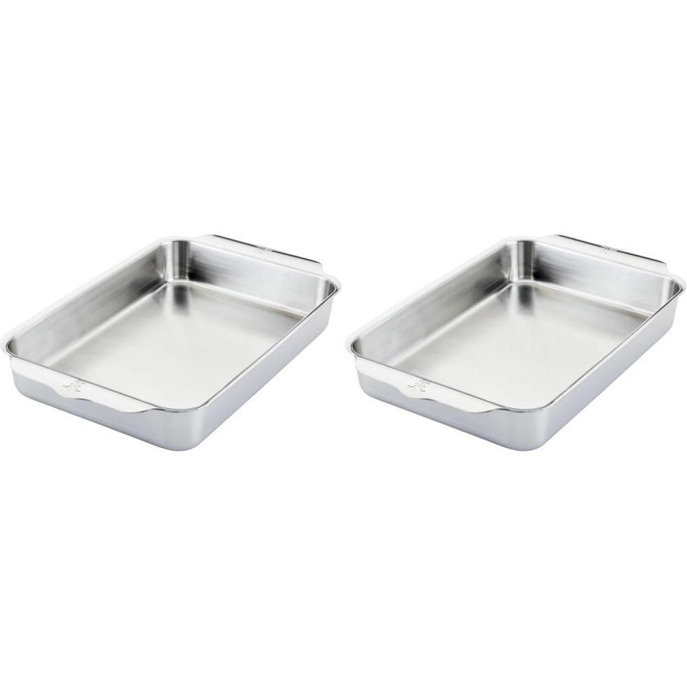 image:imageHestan Provisions OvenBond 9 x 13 Triply Rectangular Stainless Steel Baking PanBaking Pan 9x13inch Pack of 2