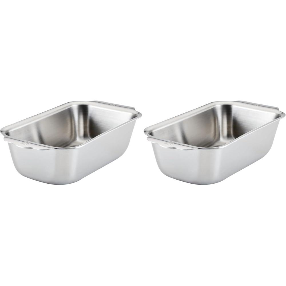 image:imageHestan Provisions OvenBond Triply Clad Stainless Steel 1Pound Loaf Pan 9 x 5Loaf Pan Pack of 2