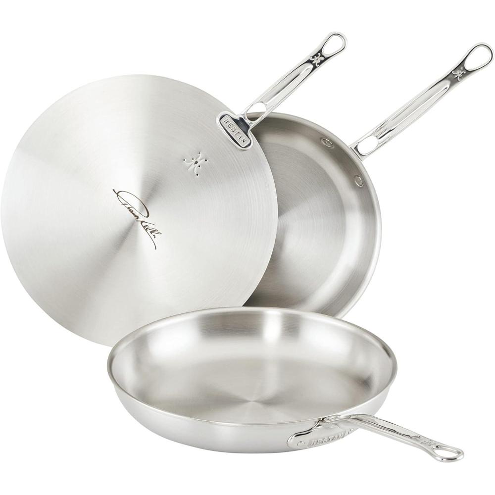 image:imageThomas Keller Insignia by Hestan Stainless Steel Frying Pan Set Induction Cooktop Compatible 11 amp 125Saut Pan Set 11 125inch