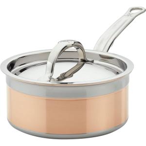 image:imageHestan  CopperBond Collection  100 Pure Copper 10Piece Ultimate Cookware Set Induction Cooktop Compatible15 Quarts