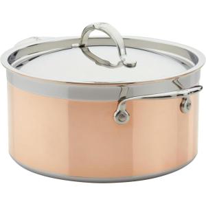 image:imageHestan  CopperBond Collection  100 Pure Copper 10Piece Ultimate Cookware Set Induction Cooktop Compatible6 Quarts