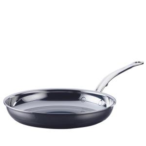 image:imageHestan NanoBond Molecular Titanium Frying Pan 11Inch  PFASFree Stainless Steel Skillet 4x Stronger 1050F Safe Induction Compatible Handcrafted Italy