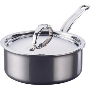 image:imageHestan NanoBond Molecular Titanium Saucepan with Lid 2Quart  PFASFree Stainless Steel 4x Stronger 1050F Oven Safe Induction Compatible Handcrafted Italy