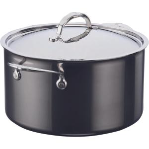 image:imageHestan NanoBond Molecular Titanium Stock Pot with Lid 8Quart  PFASFree Stainless Steel 4x Stronger 1050F Oven Safe Induction Compatible Handcrafted Italy