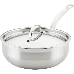 image:imageHestan ProBond Forged  Professional Clad Stainless Steel AllInOne Pan 5 Quart with Helper Handle Induction Compatible35 quarts