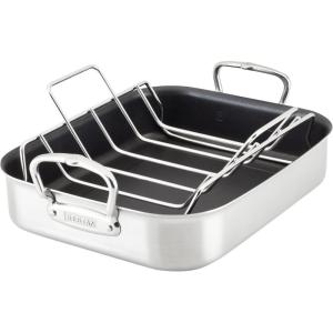 image:imageHestan Provisions  165 Classic Clad Roaster with Stainless Steel RackNonstick Roaster 145inch