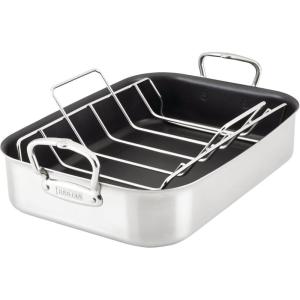 image:imageHestan Provisions  165 Classic Clad Roaster with Stainless Steel RackNonstick Roaster 165inch