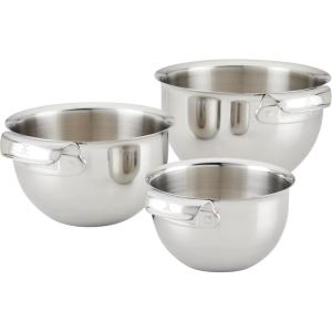 image:imageHestan Provisions  3Piece Stainless Steel Mixing Bowl Set  15qt 3qt and 475qt Nesting Design
