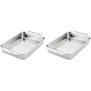 image:imageHestan Provisions OvenBond  9 x 13 Triply Rectangular Stainless Steel Baking PanBaking Pan 9x13inch Pack of 2