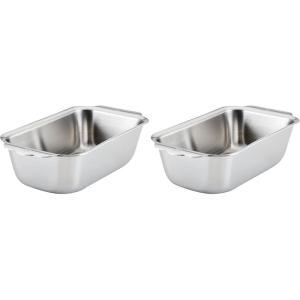 image:imageHestan Provisions OvenBond  Triply Clad Stainless Steel 1Pound Loaf Pan 9 x 5Loaf Pan Pack of 2