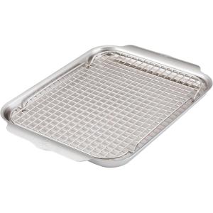 image:imageProvisions OvenBond 12 x 15 Stainless Steel Medium Sheet Pan with Rack