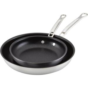 image:imageThomas Keller Insignia by Hestan  Stainless Steel 9 Quart Rondeau Induction Cooktop CompatibleFrying Pan Set 2Piece