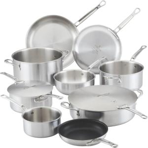 image:imageThomas Keller Insignia by Hestan  Stainless Steel Frying Pan Set Induction Cooktop Compatible 11 amp 125Complete Collection 11Piece
