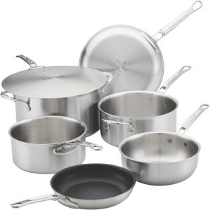 image:imageThomas Keller Insignia by Hestan  Stainless Steel Frying Pan Set Induction Cooktop Compatible 11 amp 125Cookware Set 7Piece