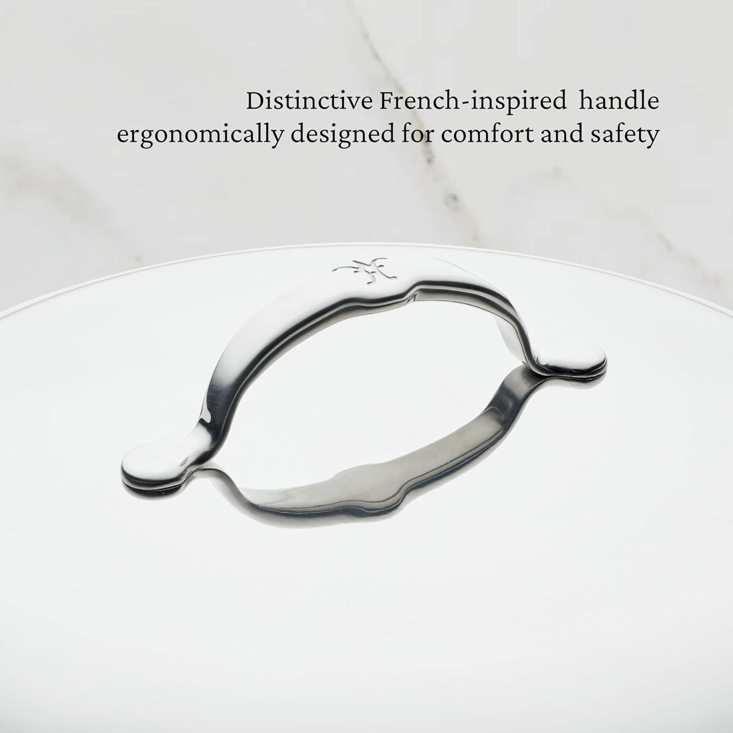 image:imageProBond Luxe 75Quart Professional Clad Stainless Steel 14 Wok with Dome Lid