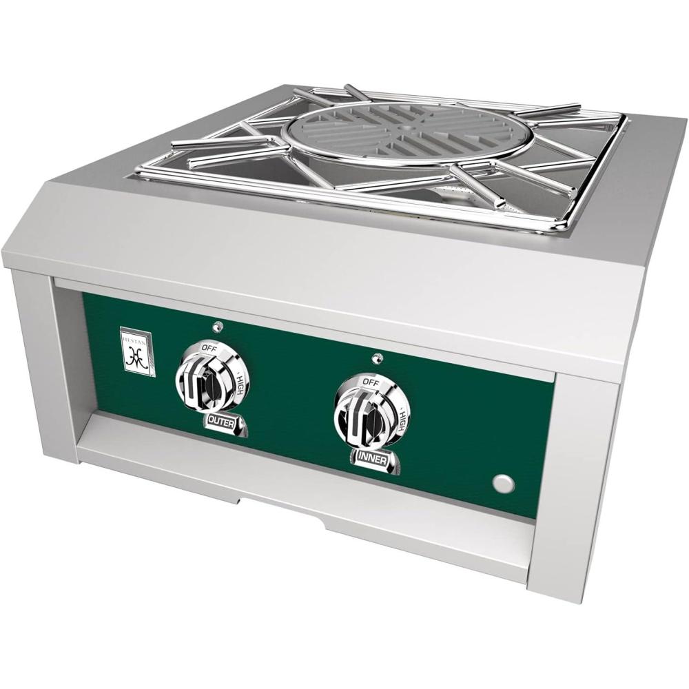 image:imageHestan 70000 BTU 24 Inch Wide Natural Gas BuiltIn Power Burner with Integrated Wok Ring from the Hestan Outdoor SeriesGrove