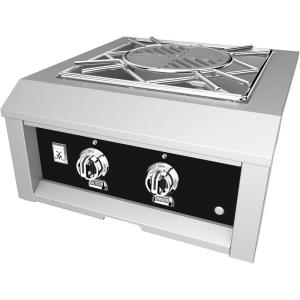 image:imageHestan 70000 BTU 24 Inch Wide Natural Gas BuiltIn Power Burner with Integrated Wok Ring from the Hestan Outdoor SeriesStealth