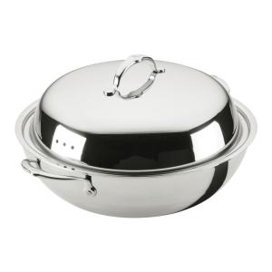 image:imageProBond Luxe 75Quart Professional Clad Stainless Steel  14 Wok with Dome Lid