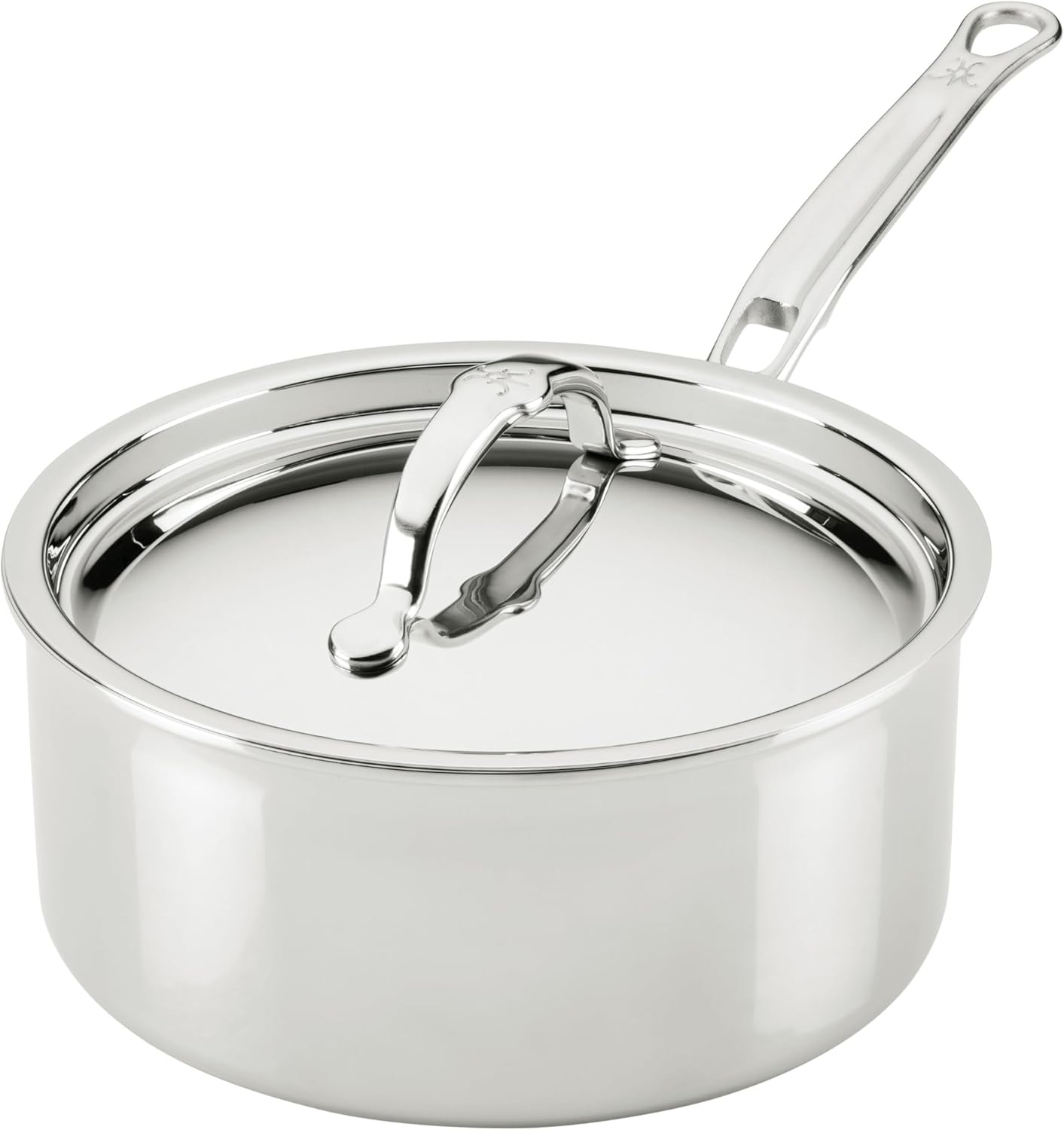 image:imageHestan ProBond Luxe 3Quart Saucepan with Lid Professional Clad Stainless Steel ProCore TriPly Clad Construction Polished Exterior Induction amp Oven Safe