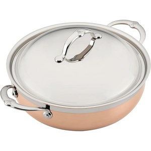 image:imageHestan  CopperBond Collection  100 Pure Copper Sauteuse Induction Cooktop Compatible 35 Quart5 Quarts