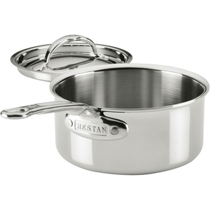image:imageHestan ProBond Luxe 15Quart Saucepan with Lid Professional Clad Stainless Steel ProCore TriPly Clad Construction Polished Exterior Induction amp Oven Safe