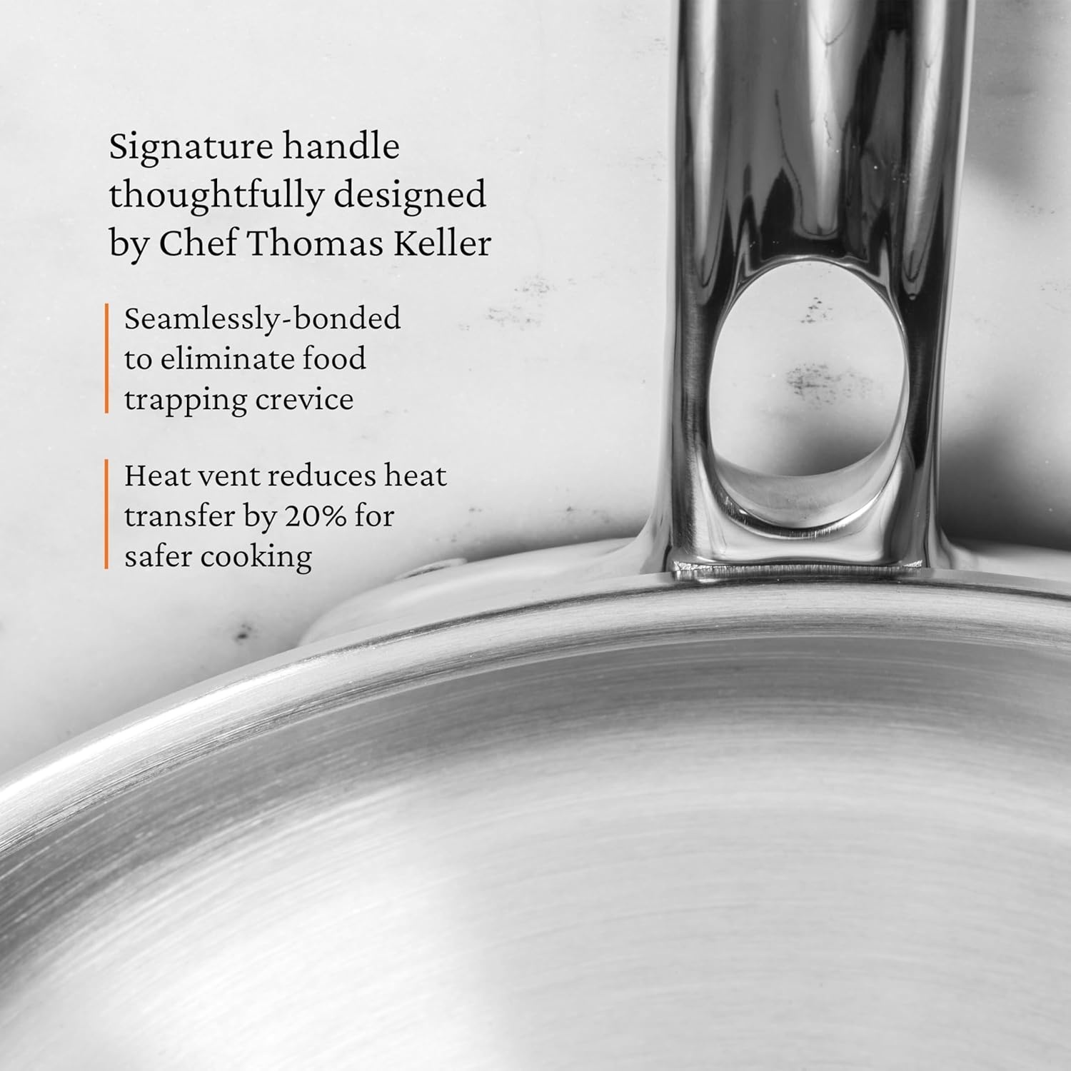 image:imageHestan ProBond Luxe 11Inch Skillet Professional Clad Stainless Steel ProCore TriPly Clad Construction Polished Exterior Induction amp Oven Safe