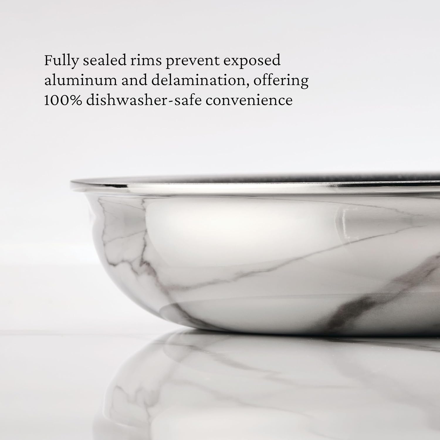 image:imageHestan ProBond Luxe 11Inch Skillet Professional Clad Stainless Steel ProCore TriPly Clad Construction Polished Exterior Induction amp Oven Safe