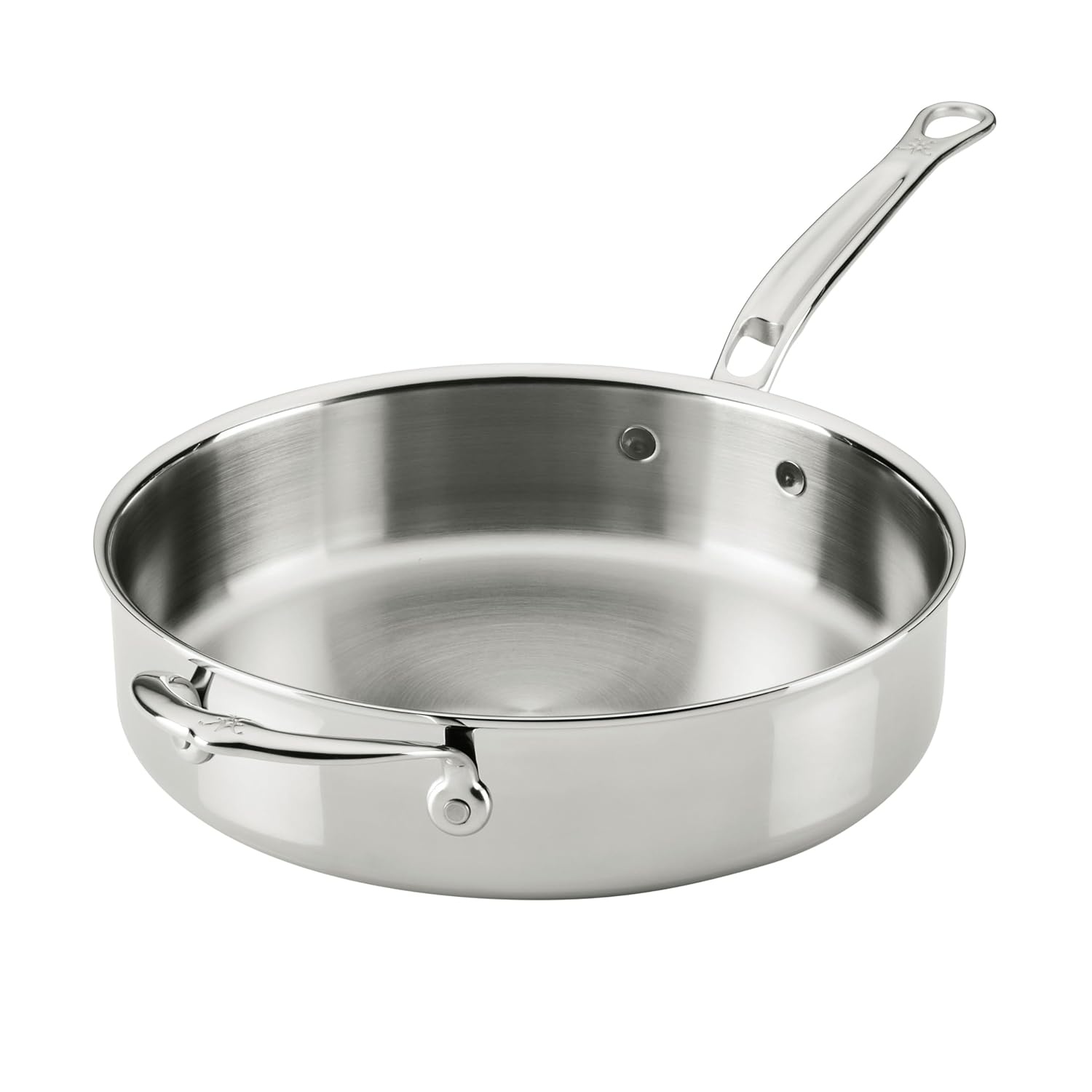 image:imageHestan ProBond Luxe 35Quart Saut Pan with Lid Professional Clad Stainless ProCore TriPly Clad Construction Polished Exterior Induction amp Oven Safe